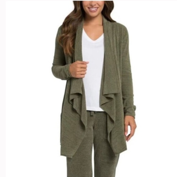 BAREFOOT DREAMS CozyChic Ultra Lite High-Low Cardigan - Picture 3 of 14